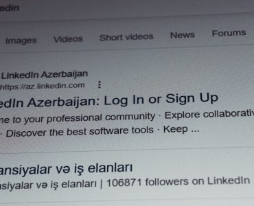 Linkedin azerbaijan login or sign up page